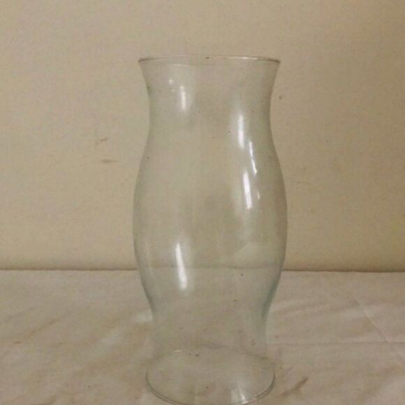 Hurracaine Glass Candle Holder Vintage - Picture 1 of 8